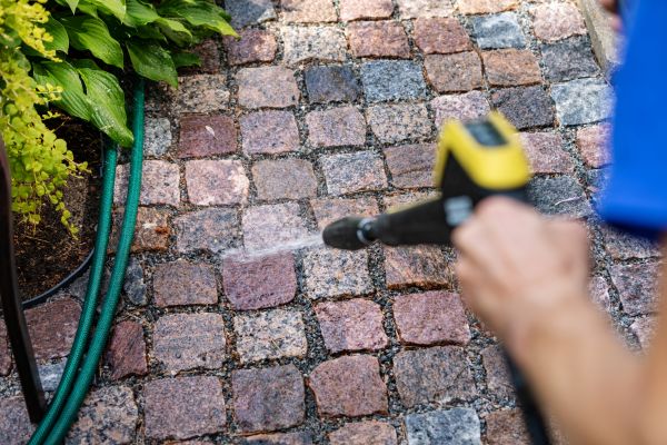 Paver Sidewalk Cleaning in Escondido