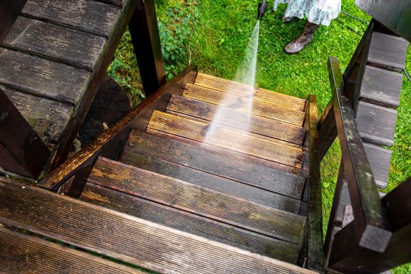 Wood Power Washing in Escondido